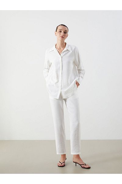 LC Waikiki New Season Elastic Waist Carrot Cut Women's Trousers - S5G158Z8
