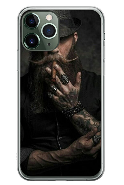 Atlas Husa personalizata pentru Apple iPhone 12 Pro Max, model Beard Man, S1D...