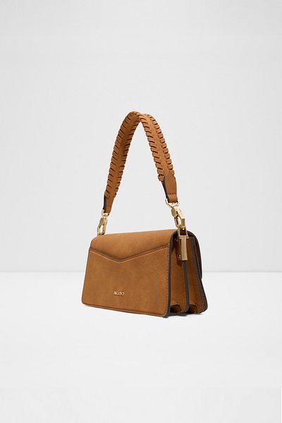 Aldo Luxehandle - Women's Double Strap Magnet Closure Medium Size Tan Bag
