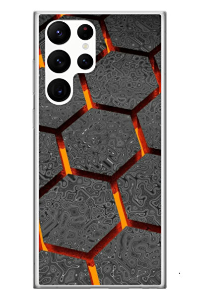 Atlas Εξατομικευμένη θήκη για Samsung Galaxy S23 Ultra, μοντέλο Lava Hex, S1D...