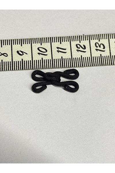karantuhafiye Clasp / Knitted Clasp / Knitted Hook / 10 pairs / No. 1 Black