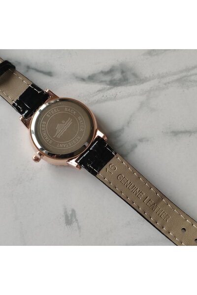 Skymag Ceas dama elegant cu pietricele pe cadran, curea piele ecologica, quartz