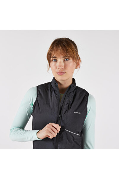 Decathlon Kiprun Women's Running Vest - Black - Kiprun Sm 500 Run Warm