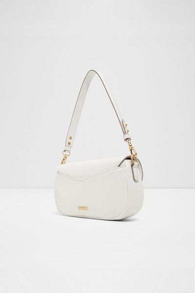 Aldo Luxeshoulder - Women's White Double Handle Magnet Closure Medium Size Bag