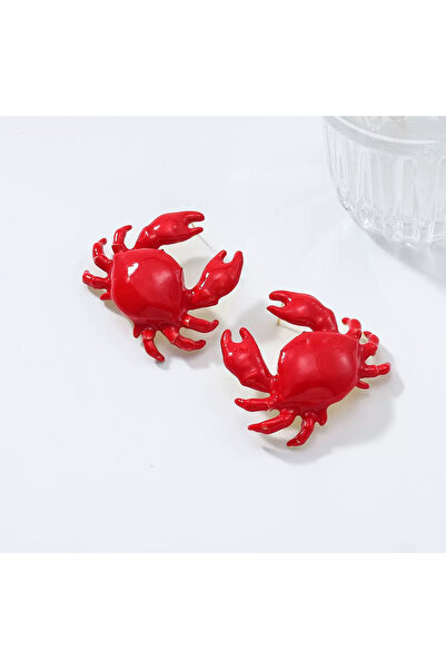HOSBUTIK Red Crab Za Earrings