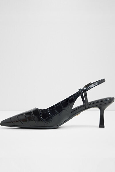 Aldo Adan - Women's Black Thin Heeled Genuine Leather Shoes