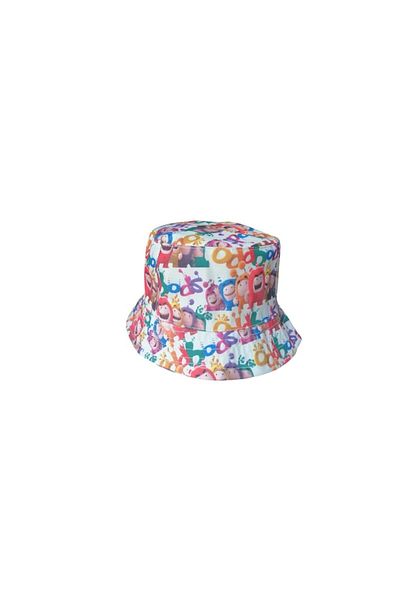 OEM Children's Summer Hat, Cotton, White/Red, 50 cm, 3-4 Years