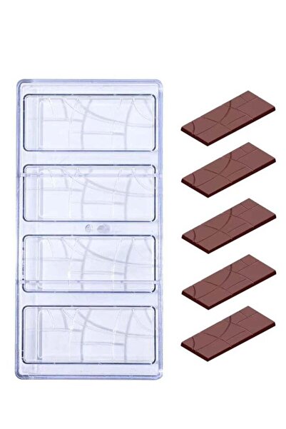 ELEGANT HOME لوحة قالب شوكولاتة أكريليك مقاس 27.5×13.5 سم