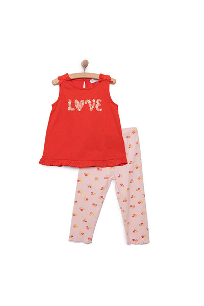 ebebek Hello Baby HelloBaby Kız Bebek Atlet-Tayt 2li Takım Sweet Peach Bebe Y...