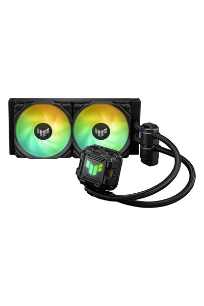 ASUS مبرد سائل للمعالج TUF Gaming LC II 240 ARGB بحجم 240 مم لمنافذ AM5/1700P باللون الأسود