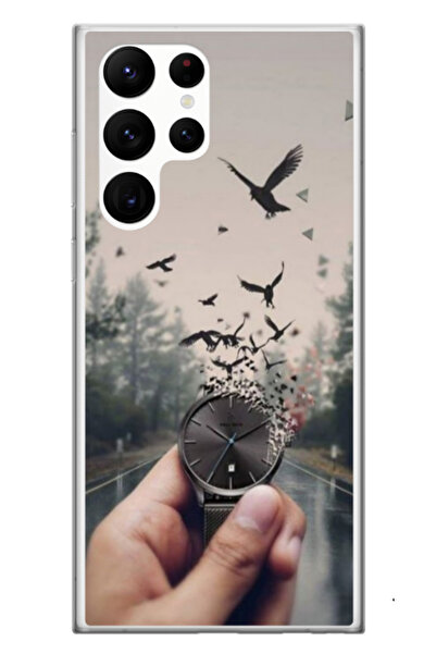 Atlas Εξατομικευμένη θήκη για Samsung Galaxy S23 Ultra, μοντέλο Time Flies #2...