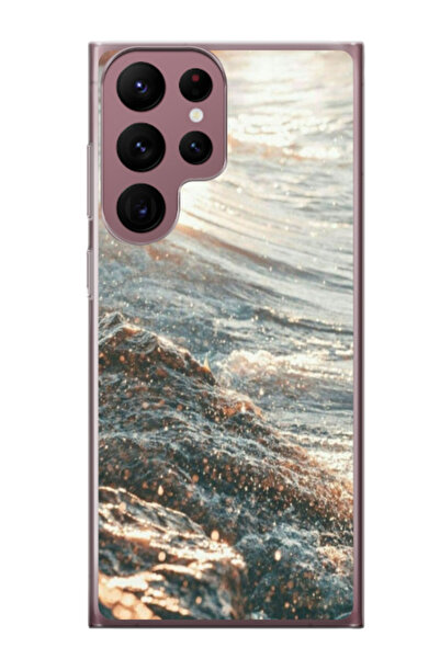 Atlas Husa personalizata pentru Samsung Galaxy S22 Ultra, model Ocean Water #...