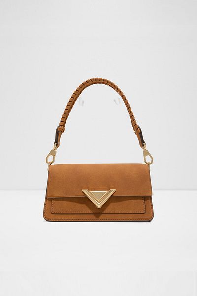 Aldo Luxehandle - Women's Double Strap Magnet Closure Medium Size Tan Bag