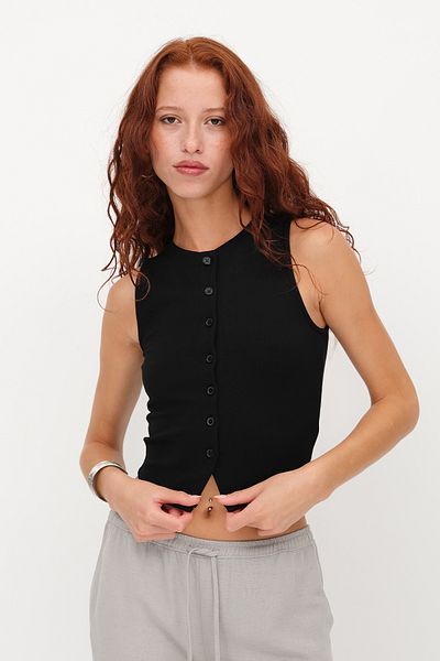 Addax Buttoned Vest Y13978