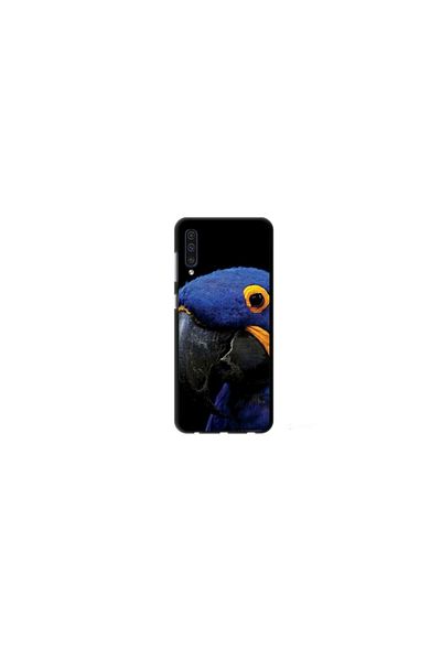 Atlas Personalized Case and Silicone Film for Samsung Galaxy A70, Blue Parrot model, S1D1M0145