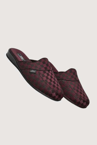 PRENDRE Men's Checkered Indoor House Slippers Groom Ch.G.3.85.C0