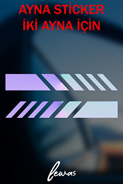 levvas ملصق شريط مرآة جانبية للسيارة ملصق زجاجي للدراجات النارية (قطعتان) 2,5...