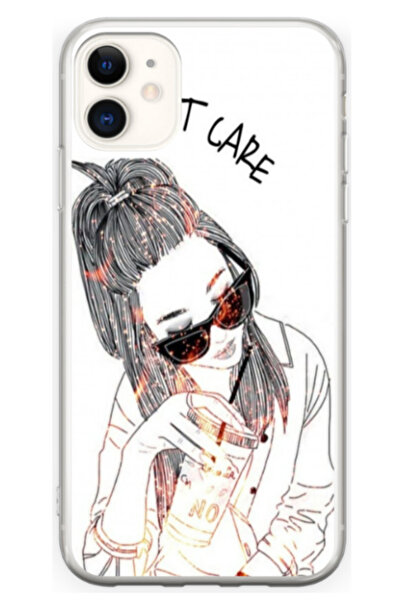 Atlas Husa personalizata pentru Apple iPhone 12, model I don't care, S1D1M0320