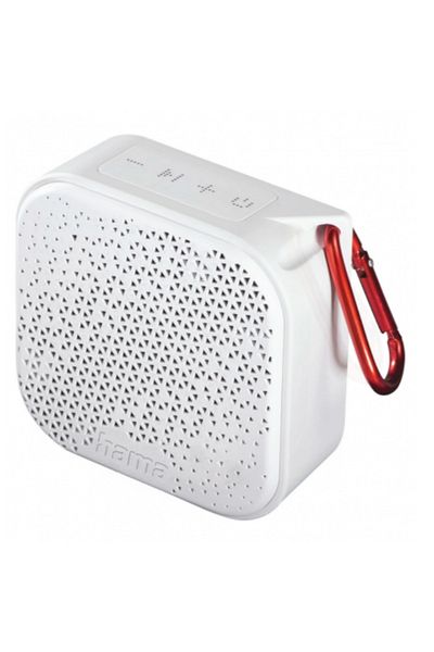 Hama Pocket 2.0 Beach, Please! Edition Portable Speaker, 3.5W (White)