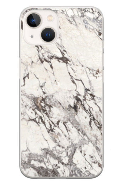 Atlas Husa personalizata HQ Print pentru Apple iPhone 15, White Marble, S1D1M0325