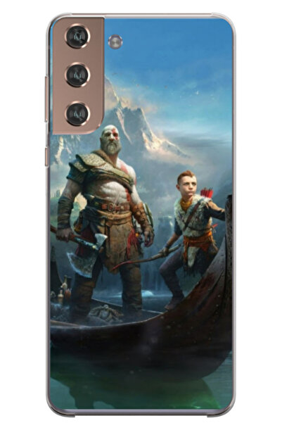Atlas Персонализиран калъф за Samsung Galaxy S22 Plus, модел God of War #1, S...