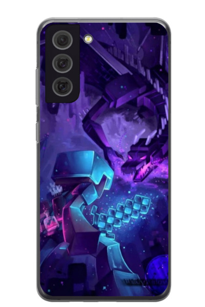 Atlas Husa personalizata pentru Samsung Galaxy S21, model Ender Dragon, S1D1M...