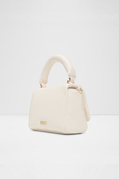 Aldo Topluxe - Women's Small Size Ecru Bag with Magnet Closure