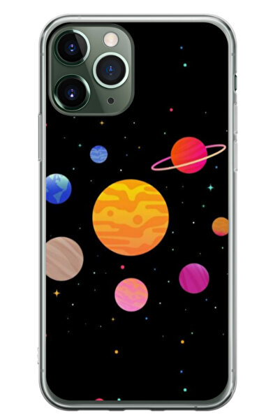 Atlas Персонализиран калъф за Apple iPhone 12 Pro Max, модел Colorful Galaxy,...