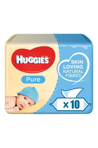 Huggies Baby Wipes Pure, 56s X 10 Pack (560 Wipes)