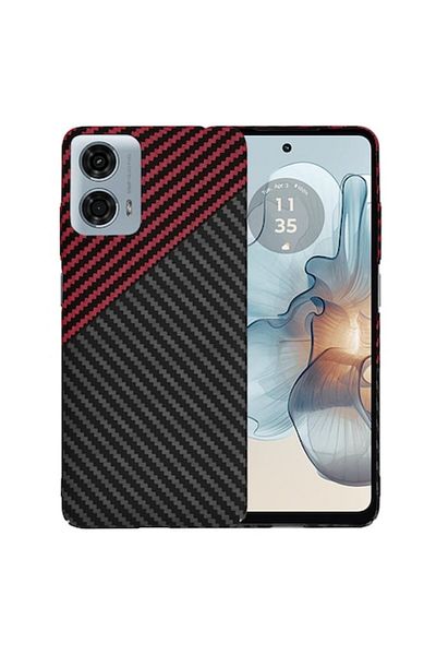 Tim High Protection Case for Motorola Moto G24 Power, Timacontech, Hard Plastic, Elegant Ruby Vortex