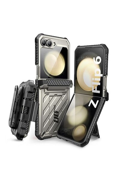 Tim Protective Case for Samsung Galaxy Z Flip6, Timacondesign, Hard Plastic, Titanium Grey