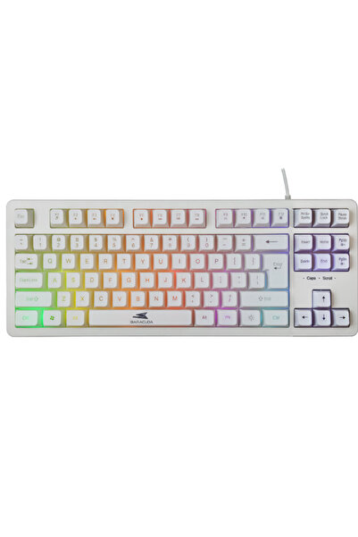 Barracuda Tastatura Gaming cu fir KRILL, RGB, 1.5 m (Alb)