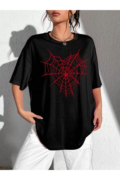 SuQ Printed Women's T-Shirt - Black