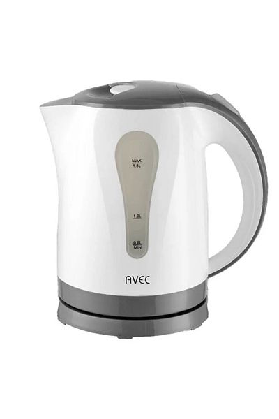 divendi-ro Water kettle, with filter, power 2000W, capacity 1.8L, white-grey
