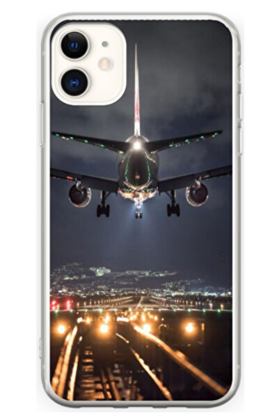 Atlas Husa personalizata pentru Apple iPhone 12 Mini, model Airplane Landing,...
