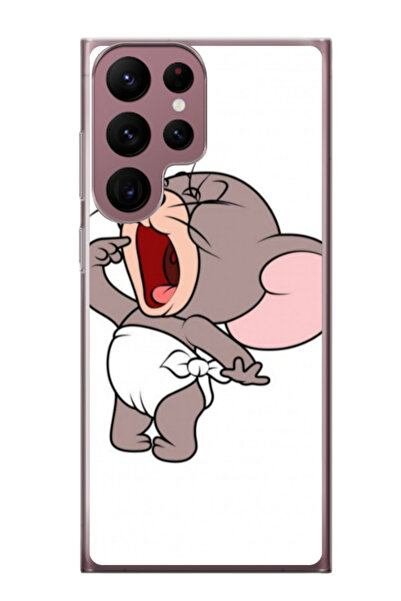 Atlas Εξατομικευμένη θήκη για Samsung Galaxy S22 Ultra, μοντέλο Tom and Jerry...