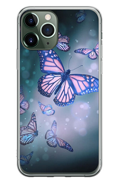 Atlas Husa personalizata pentru Apple iPhone 11 Pro, model Butterfly #1, S1D1...