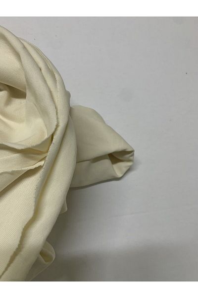 Yiğit Kumaş Cream Tok Single Jersey Fabric, Piece 100X180 cm