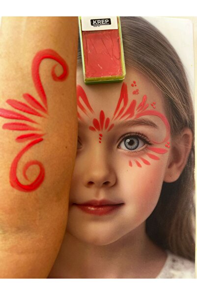 Kusbag Krep yüz ve vücut boyası.40 Gr. Kırmızı