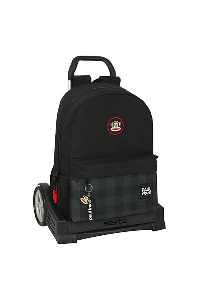 PAUL FRANK School Rucksack with Wheels Paul Frank Campers Black (30 x 46 x 14 cm)