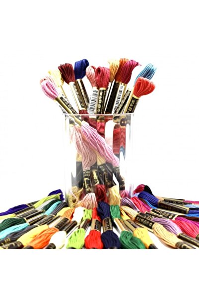 balım hobi evi مجموعة خيوط مولين اختيار وشراء 50 لونًا من مرساة مولين