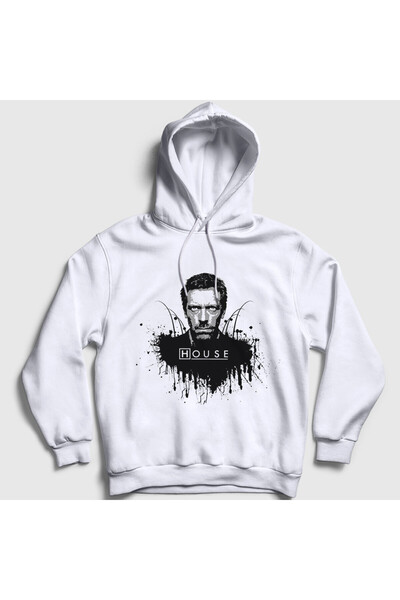 Presmono Unisex Λευκό Dr Gregory House Md Κουκούλα Sweatshirt 566330tt