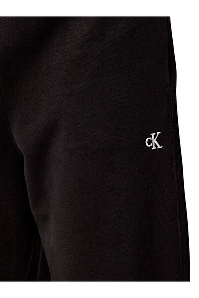 Calvin Klein Erkek Rahat Kalıp Beli ve Paçası Lastikli %100 Pamuklu Siyah Eşofman Altı LV04RD241G-UB1