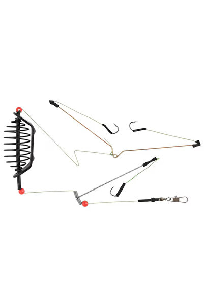 FishEdge Montura pentru pescuit caras, crap, Slope II, cu 3 carlige nr8, momi...