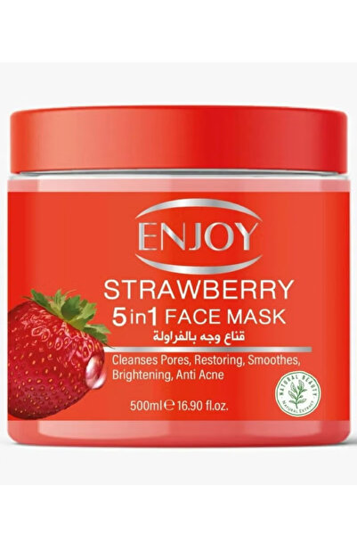 Enjoy قناع الفراولة 5 في 1 للوجه 500 مل