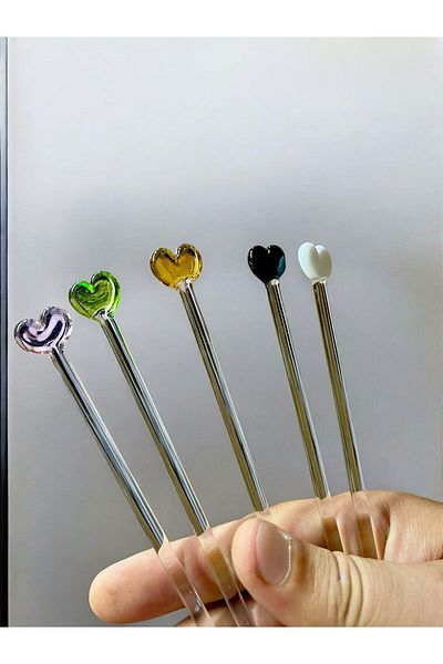 Arsglass Ice Latte Glass Mixed Figure 21 cm Stirring Spoon 1 Piece
