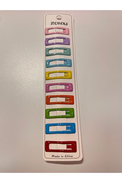 La She Accessories 10Pcs Colorful Small Snap Buckle