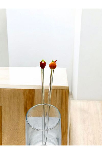 Arsglass Ice Latte Glass Mixed Figure 21 cm Stirring Spoon 1 Piece