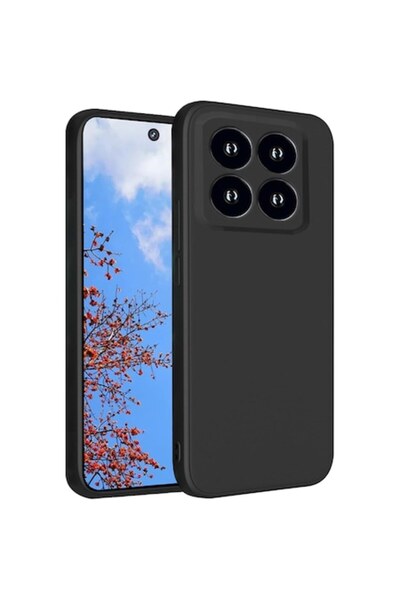 SOHO Protective Case Flippy for Xiaomi 14 – Liquid Silicone Black