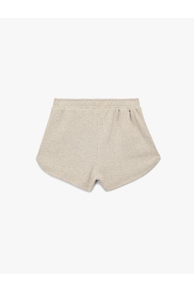 Koton Textured Waffle Fabric Mini Shorts Pajama Bottoms
